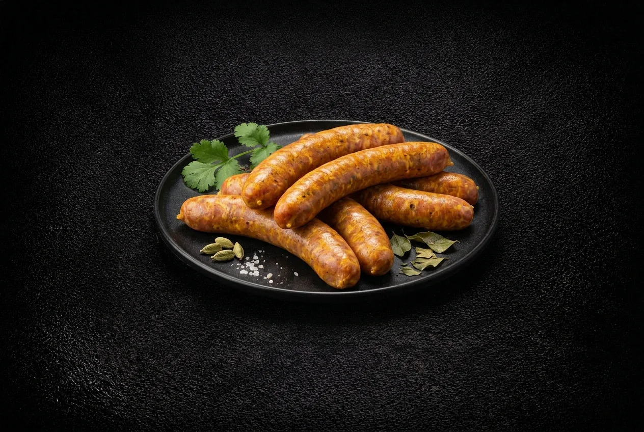 Kipmerguez met curry Kipmerguez met curry