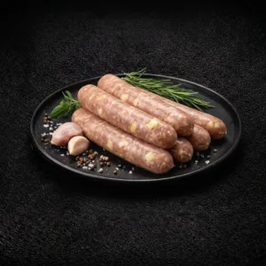 Kipmerguez met kaas