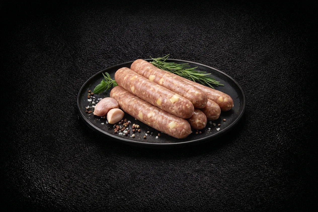 Kipmerguez met kaas Kipmerguez met kaas
